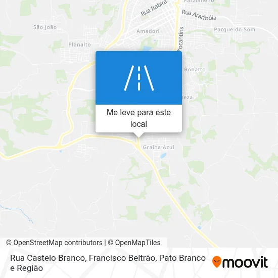 Rua Castelo Branco mapa