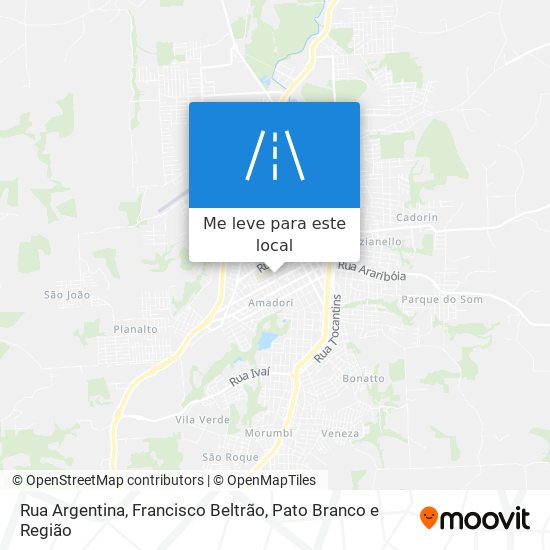 Rua Argentina mapa