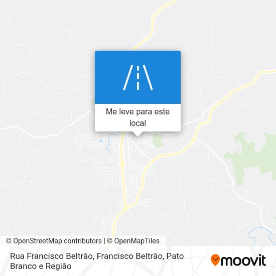 Rua Francisco Beltrão mapa