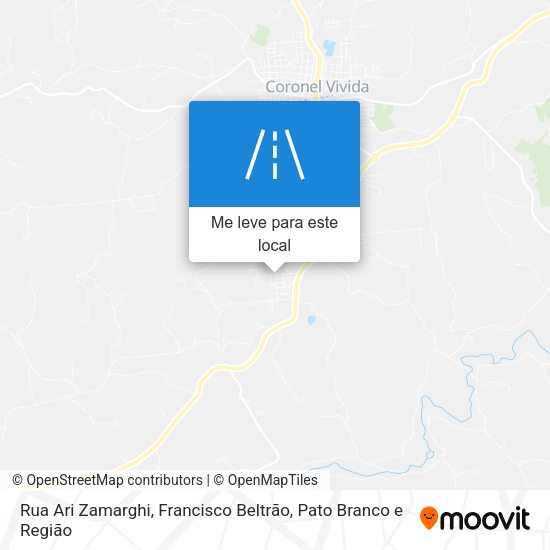Rua Ari Zamarghi mapa