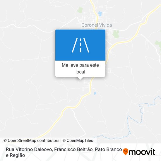 Rua Vitorino Daleovo mapa