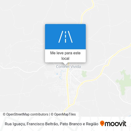 Rua Iguaçu mapa