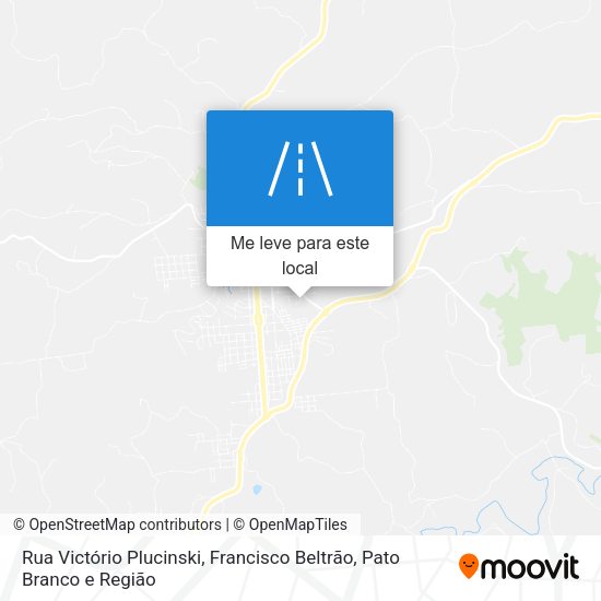 Rua Victório Plucinski mapa