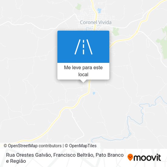Rua Orestes Galvão mapa