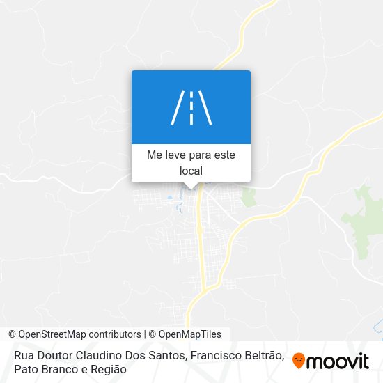 Rua Doutor Claudino Dos Santos mapa