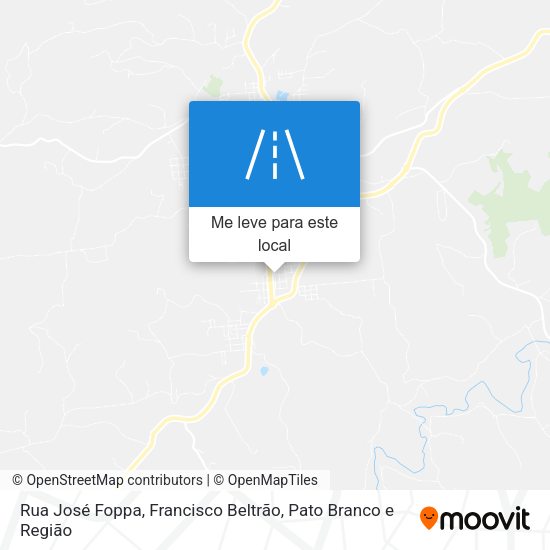 Rua José Foppa mapa