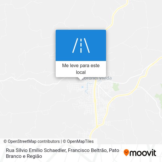 Rua Sílvio Emílio Schaedler mapa