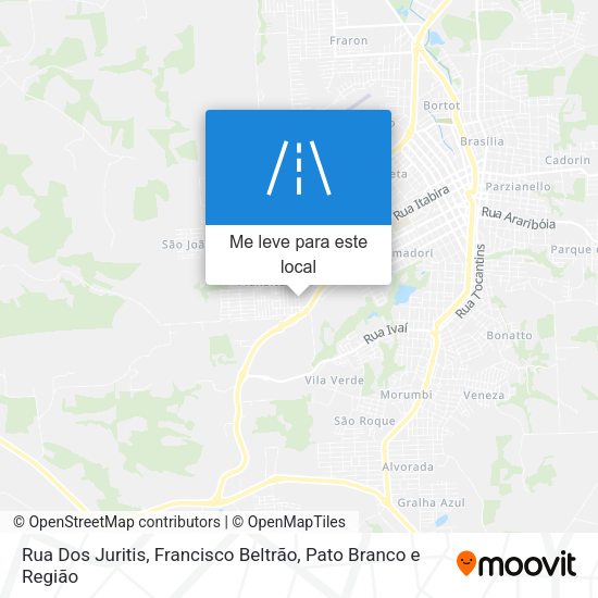 Rua Dos Juritis mapa