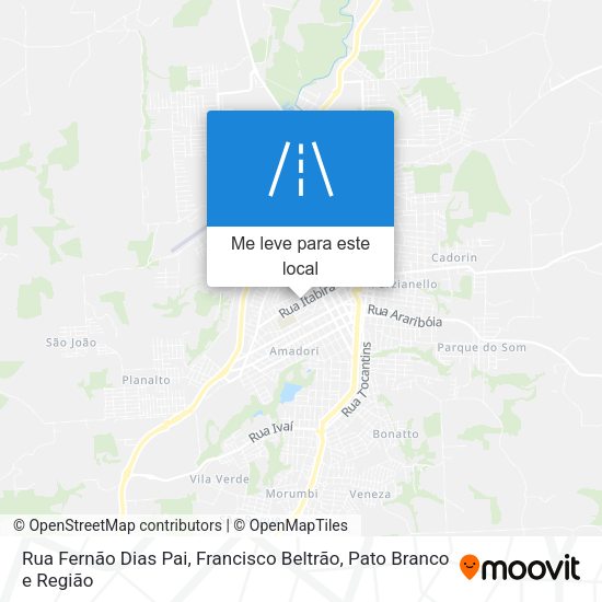 Rua Fernão Dias Pai mapa