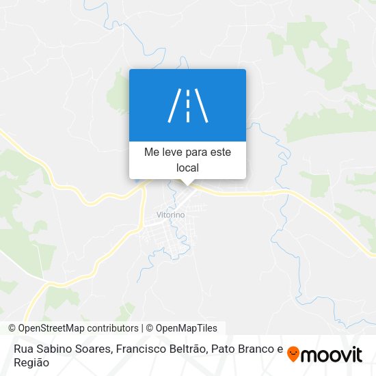 Rua Sabino Soares mapa