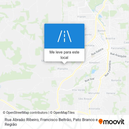 Rua Abraão Ribeiro mapa