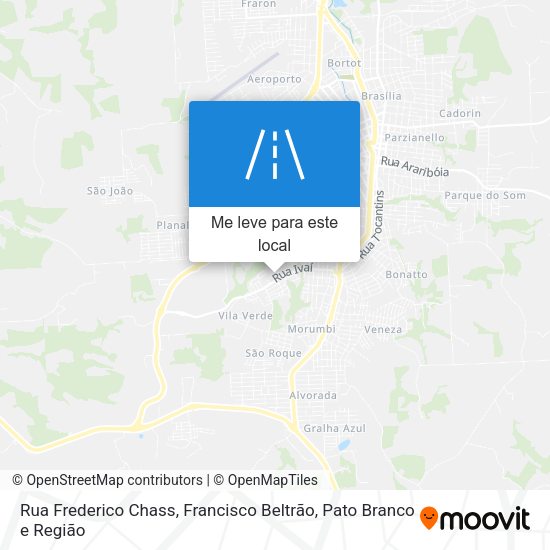Rua Frederico Chass mapa