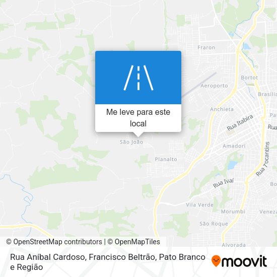 Rua Aníbal Cardoso mapa