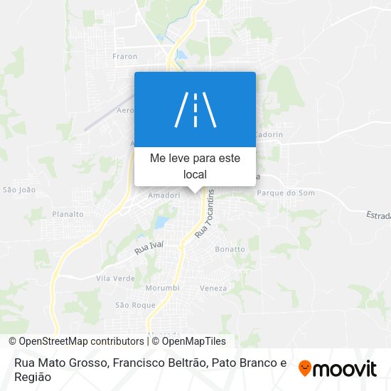 Rua Mato Grosso mapa
