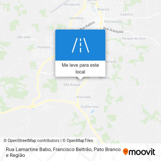 Rua Lamartine Babo mapa