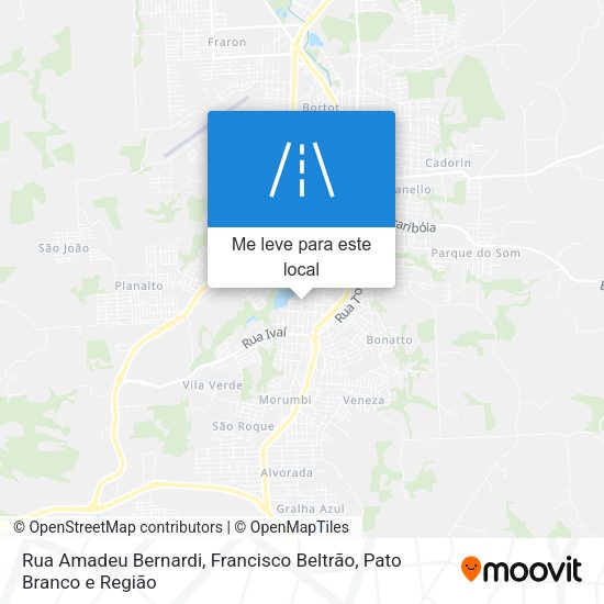 Rua Amadeu Bernardi mapa