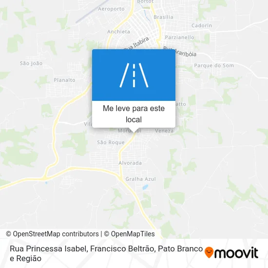 Rua Princessa Isabel mapa