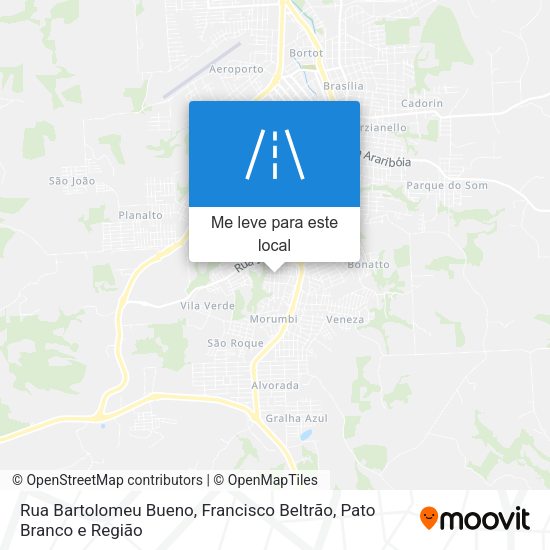 Rua Bartolomeu Bueno mapa