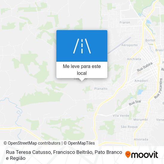 Rua Teresa Catusso mapa
