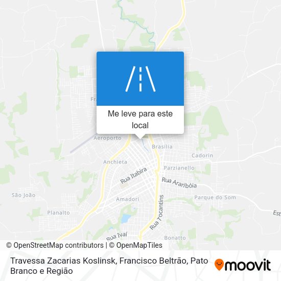 Travessa Zacarias Koslinsk mapa