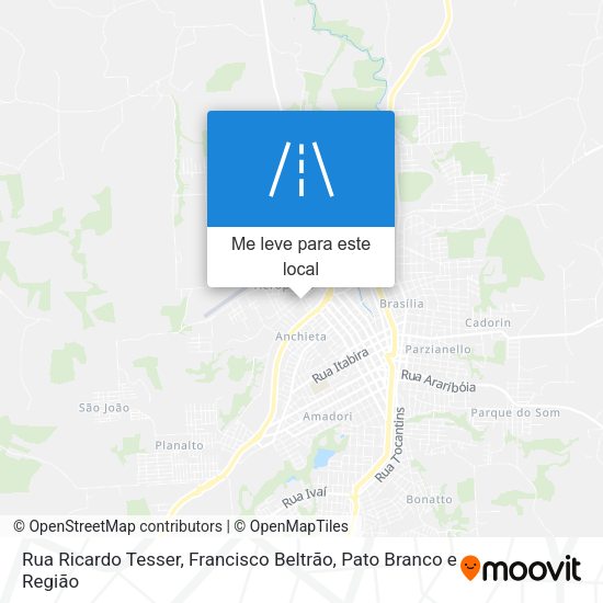 Rua Ricardo Tesser mapa