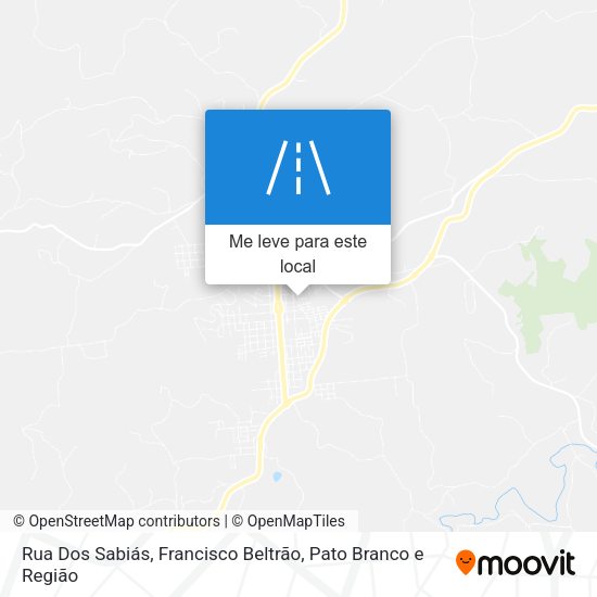 Rua Dos Sabiás mapa