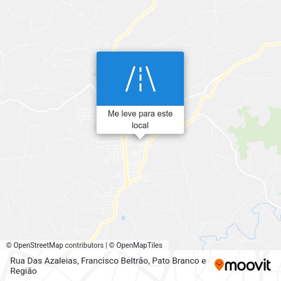 Rua Das Azaleias mapa