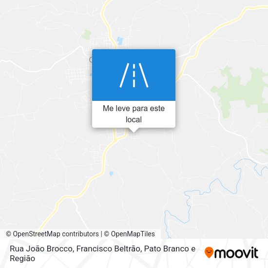 Rua João Brocco mapa