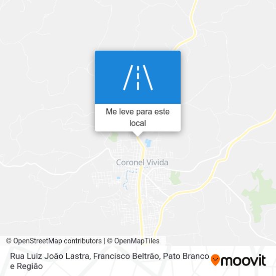 Rua Luiz João Lastra mapa
