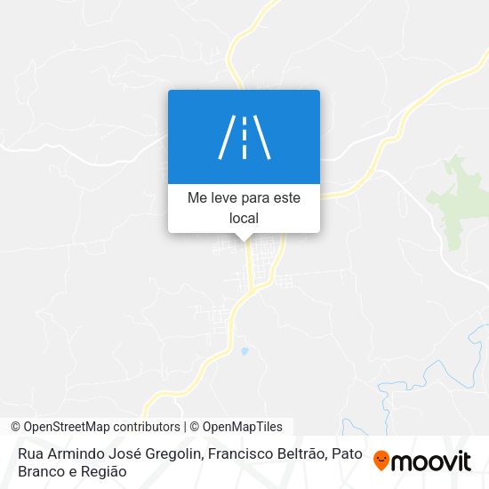 Rua Armindo José Gregolin mapa