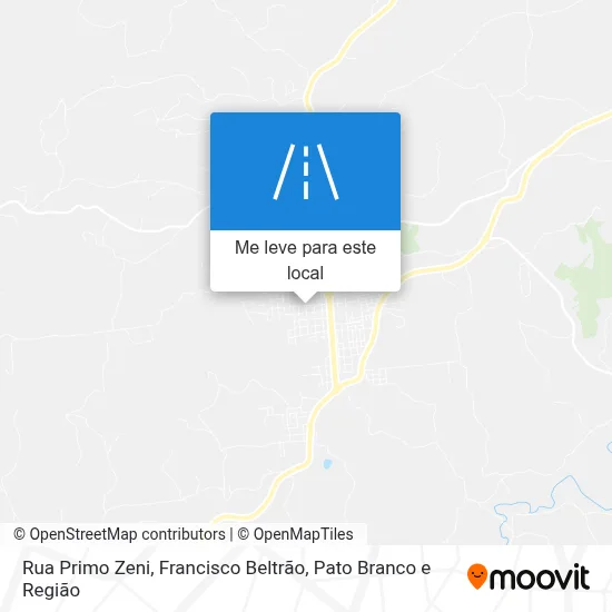 Rua Primo Zeni mapa