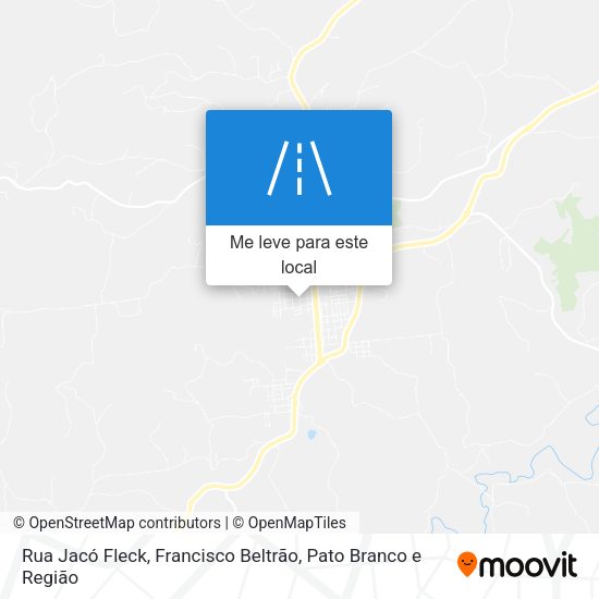 Rua Jacó Fleck mapa