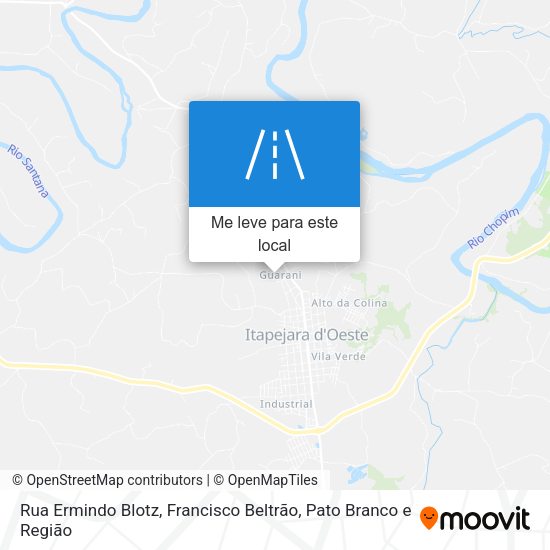 Rua Ermindo Blotz mapa