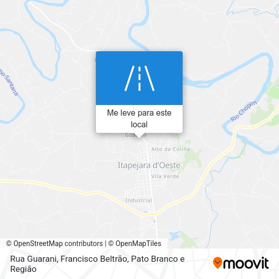 Rua Guarani mapa