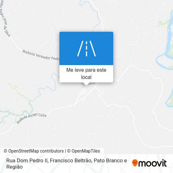 Rua Dom Pedro II mapa