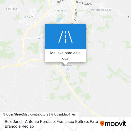 Rua Jandir Antonio Perusso mapa