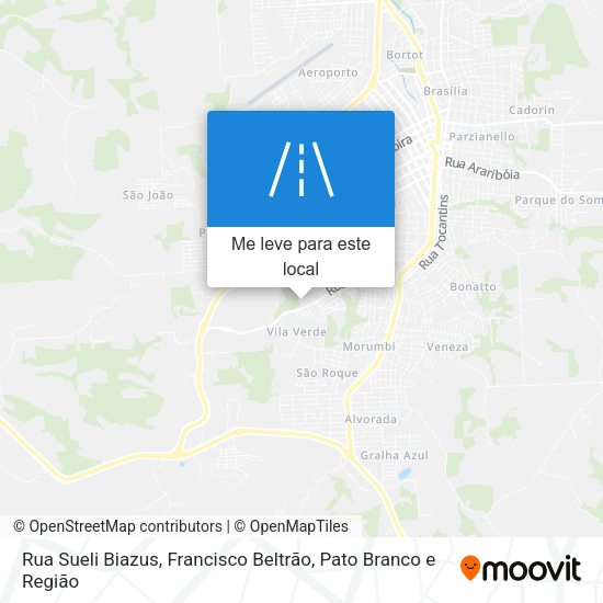 Rua Sueli Biazus mapa