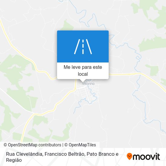 Rua Clevelândia mapa