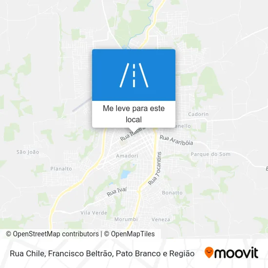 Rua Chile mapa