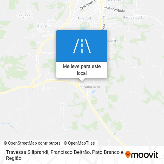 Travessa Siliprandi mapa