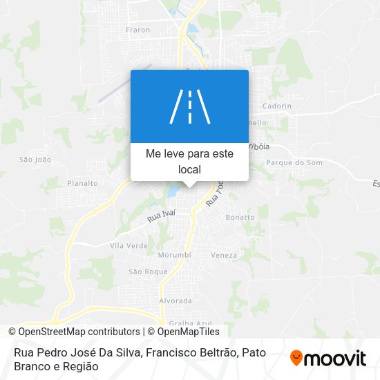 Rua Pedro José Da Silva mapa