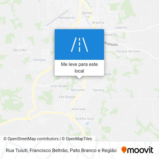 Rua Tuiuti mapa