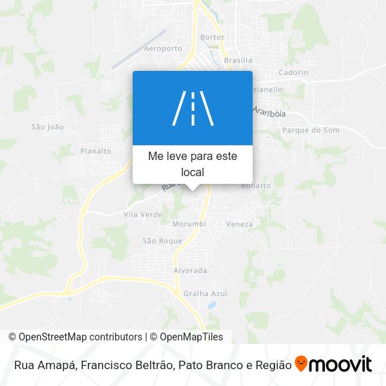 Rua Amapá mapa