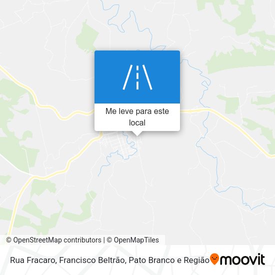 Rua Fracaro mapa