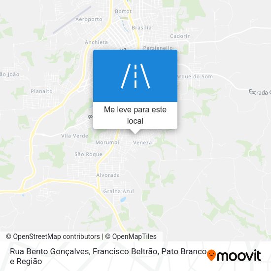 Rua Bento Gonçalves mapa