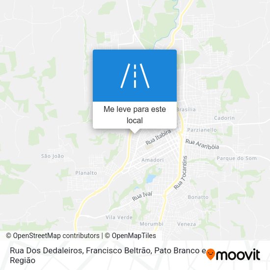 Rua Dos Dedaleiros mapa
