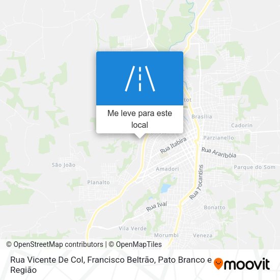 Rua Vicente De Col mapa