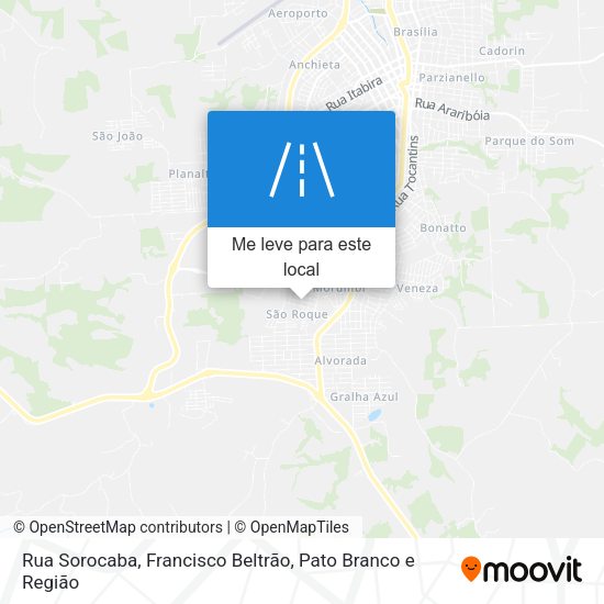 Rua Sorocaba mapa