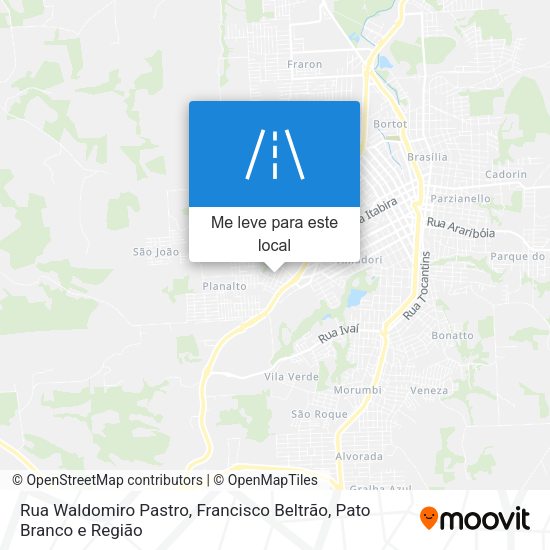 Rua Waldomiro Pastro mapa