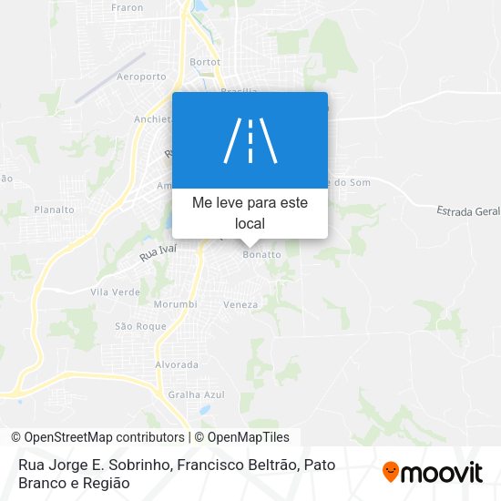 Rua Jorge E. Sobrinho mapa